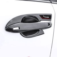 For Toyota Bz4x 2022 2023 2024 2025 2026 ABS Carbon Fiber Car Door Handle Cover Side Door Handle Bowl Cover Trim Exterior Dec