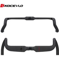 AliExpress kocevlo KOCEVLO Carbon Gravel Handlebar Light Bent Racing Bicycle Internal cables road handlebar 380/400/420/440mm