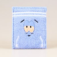 Towel cloth embroidered anime fashion wallet, designer personalized ID card holder
