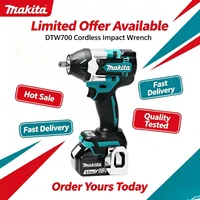 Makita DTW700 18V Bürstenloser Elektroschrauber 1000Nm Akku-Schlagschrauber mit hohem Drehmoment, variable Geschwindigkeitseinstellung, Auto-Stop-Technologie für industrielle Montage und