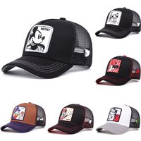 Disney Anime Peripheral Cartoon Figures Mickey Minnie Donald Daisy Goofy Cotton Baseball Cap Mesh Peaked Cap Kids Birthday Gifts