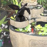 Realistic Garden Fountain Dragon Statue Dragon Pattern Retro Fountain Spray Dragon Resin Water Spray Dragon Home