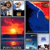 Movie Point Break Poster Poster Wall Sticker Waterproof Self Adhesive HD Art Bedroom Bar Decor