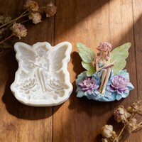 Reading Flower Fairy Silicone Mold, Dipping Mold, Used for Making Resin and Gypsum Artifacts and Decorative Pendants