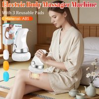 Electric Handheld Cellulite Remover with 3 Reusable Pads Anti Cellulite Massager Tool for Neck Shoulder Waist Abdomen Buttocks
