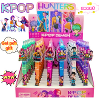 KPop Demon Hunters Mira Zoey Anime Merchandise Student Push Pen Blind Box Exam Office Signature Pen Gift for Friends' Birthday