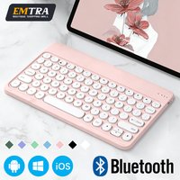 English Bluetooth Keyboard 10 inch for iPad Air Pro Wireless Rechargeable Keyboards for Phone Tablet Universal Portable Keyboard