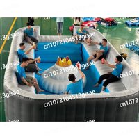 Equipped with Portable Lounge Chairs, Commercial Custom Inflatable Sofa Pool Set,