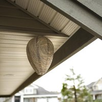 11x8.7 inch Wasp Nest Decoy Hanging Yellow Jacket Deterrent Party Wedding Decorative Fairy Lights
