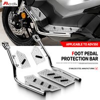 Motorcycle Footrest Foot Pads Pedal Plate Pedals Accessories For HONDA ADV350 With protective rod and spotlight hole position