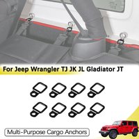 Trunk Cargo Tie-Down D Ring Clip Buckle Hook for Jeep Wrangler TJ JK JL Gladiator JT 1997-2026 2/4 Door Car Interior Accessories
