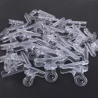 3-10pcs Transparent Binder Clips Bill Paper Clips Documents Tickets Clips Bookmarks Index Page Holder Office Binding Supplies