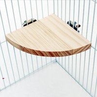 Bird Platform Stand Rack Fan-shaped Perch for Parrot Parakeet Hamster Cage Resting Jumping Platform Toy Bird Cage Accessories