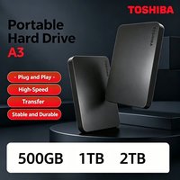 Toshiba A3 Canvio Basics USB 3.0 500GB 1TB 2TB Portable External Hard Drive Black for Laptop Desktop Mac V30 Pro Max