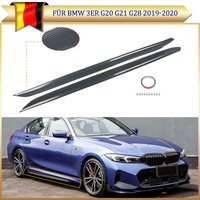 2er-Set Seitenschweller-Verkleidung passend für BMW G20 2019 2020 2021 2022 Seitenschweller-Erweiterung Bodykit Carbon-Optik