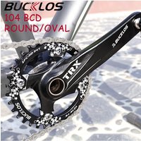 AliExpress BUCKLOS Bicycle Crank 104/64 BCD MTB Cranks 170MM Bicycle Integrated Crank Aluminum Alloy Mountain Bike Cranks Arm