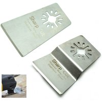 2PCS Stainless Steel Oscillating Tools Scraper Flat Shovel Knife Bend Offset Scrabble Knife Blade DIY Multimaster Power Tools