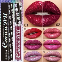 Sexy Shimmer Diamond Matte To Glitter Liquid Lipstick Long Lasting Waterproof Metallic Pearl Colour Velvet Lip Gloss Lip Makeup