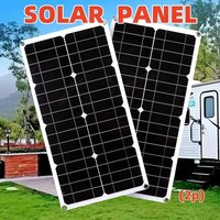 25W/H Solar Panel Kit Portable 12V Monocrystalline Solar Charger for RV, Boat, Camping, Off-Grid Power with USB & DC Output
