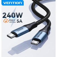 Vention 240W USB C Cable Type C Cable USB C to USB C PD3.1 Fast Charging Cord for iPhone 17 16 15 Samsung S24 Huawei Mate 80 Pro