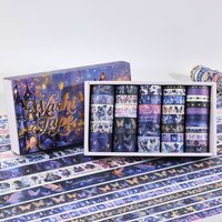 35 Rolls Decorative Tapes Purple Elf Washi Tape Pack For School Office Supplies Creative Gift Students Journaling Craft Lovers
