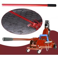 Car Jack Handle Replacement Single Section Extension Rod Steel Red Hydraulic Jack Handle for Vertical Jack Auto Repair Tool