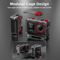 For Insta360 Ace Pro 2/Ace Pro Grip Kit Camera Metal Frame Case Bunlle With Lens Cap For Insta 360 Ace Pro2/Ace pro Accessories