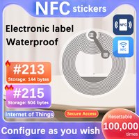 NFC tag sticker labels, IoT tags, personal automation shortcuts, 13.56MHz, share los13, nfc213, nfc215, rfid