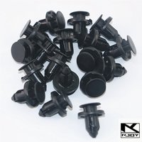 10/20/50Pcs 8mm Car Plastic Retainer Clips Auto Rivet Fasteners For Honda Nissan Mitsubishi Bumper Fender Door Liner Parts