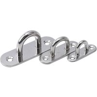 M5 M6 M8 Stainless Steel 304 Pad Eye Plate Hook Fixed Deck Door Buckle Heavy Duty Ceiling Mount Hanger for Yachts Boats