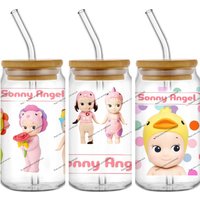 41 New Design Sonny Angel Waterproof DIY Phone Cute Cartoon Baby Decals 3D Transfers UV DTF Stickers 16oz Glasses Cup Wraps