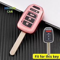 For Honda Accord 2016 2017 Civic 2016 2017 2018 2019 4Buttons Soft TPU Car Key Cover Case Shell Fob Remote Accessories