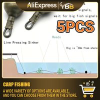 5PCS Carp Fishing Line Sinking Leads Anti Tangle Weights for Main Line Sinking and Carp Rig Setup