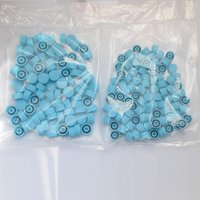 100 Pair Car Air Conditioning Valve Service Caps High And Low 13mm 18mm - Blue R134a Refrigerant Valve Cap