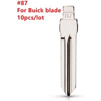 10pcs Metal #87 B111 KD VVDI Blade For Buick LaCrosse Remote Key Blade For KD VVDI Flip Remote NO.87 Blade Locksmith Tool