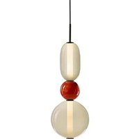 Nowoczesna włoska lampa wisząca z cukierkowego szkła, kolorowa lampa wisząca, żyrandol do salonu loftowego, kuchni, restauracji, dekoracja sufitu