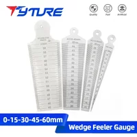 TYTURE Wedge Feeler Gauge Taper Gauge Conical Gaugs for Measurement Valve Thickness Gauge Measuring Probes Meter Tool