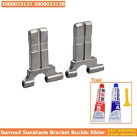 1 Pair For Citroen C4 Picasso Sunroof Sunshade Bracket Buckle Slider Metal 3000023127 3000023128