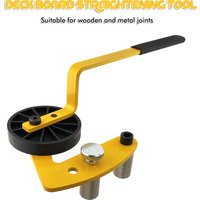 Deck Straightening Tool Deck Warping Fixer Deck Bending Bow Straightening Tool Suitable for Wooden and Metal Joints
