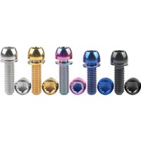 AliExpress Wanyifa Titanium M6x18mm M6x20mm Ball Tapered Screw with Washer 4/5/12pcs Bolts for Bicycle Brake