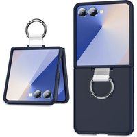 Shockproof Armor With Ring Holder Phone Case For Galaxy Z Flip 7 6 5 4 3 For Samsung Z Flip7 ZFlip7 flip6 5G Hard PC Back Cover
