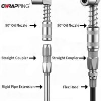 Grease Gun Adapter 90 Degree Coupler Grease Fitting Tool Auto Disassembly Tools Professional for Car Workshop Equipment Injector