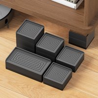 4-Pack Furniture Elevation Pads (Fits Sofa/Tea Table/Shoe Cabinet) – Waterproof Adjustable Heightening Feet Pads