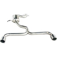 Catback Exhaust Dual 2.5" Exhaust Pipe 3.5" Tip FITS For 09 10 11 12 V*W Go*lf GTi MK6