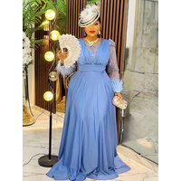 Party Dresses For Women Elegant Long Sleeve Maxi Robes 2026 African Clothing Wedding Birthday Prom Evening Gowns Sequin Dress