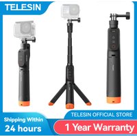TELESIN Underwater Diving Wireless Remote Control Extendable Selfie Stick Tripod Buoyancy Handle For DJI OSMO Action 6 5pro 4