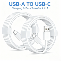 2Pack 2M USB Type C Data Cable USB-A Fast Charging Cord Compatible with iPhone 15 16 17 Android Phones Tablets & Digital Gadgets