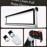 Portable High-definition Home Projector Screen 60 Inch Hand-pulled Lifting Self-locking Electric Drop Down Projector Screen