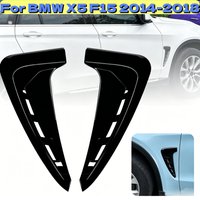 M Sport Pair Car Bumper Spoiler Shark Gills Side Flow Fender Vent Stickers Cover Body Kits Air Vent Trim For BMW X5 F15 2014-18