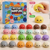 Newest Mystery Dumpling Advent Calendar Dumpling Squishy Blind Boxes Slow Rebound Decompression Toys Xmas Favors Gifts for Adult
